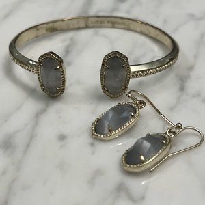kendra scott bracelet and earrings